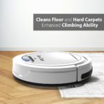 Pure Clean Automatic Robot Vacuum – Robotic Auto Home Cleaning for Clean Carpet Hardwood Floor – Cleaner Bot Self Detects Stairs – HEPA Filter Pet Hair Allergies Friendly – PUCRC25