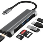 COMPUTERUSB 6in1 USB-C HUB Type-C to HDMI/PD/USB3.0x2/SD/TF #CU5150955