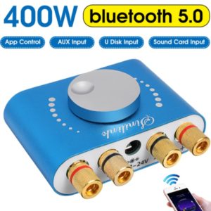 Mini Bluetooth HiFi Digital Audio Amplifier Sound Amplifier for Home Car 400W with Power Adapter