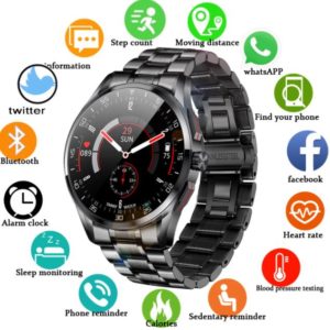 Smart Watch with Bluetooth Heart Rate Monitor Pedometer