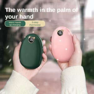 Hand Warmer USB Power Bank Rechargeable Electric Hand Warmer HeaterMini Pocket Warmer Digital Display Cartoon Multi-Function