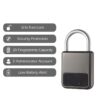 Fingerprint Padlock Waterproof Smart Keyless Security Locker Fingerprint Lock Anti-Theft USB Charge For Bike Gym Locker Luggage - Image 2