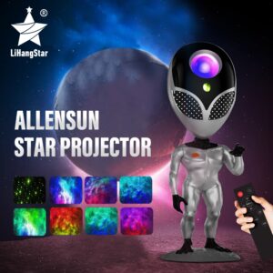 LED Star Projection Lamp Nebula Projection Interactive Atmosphere Night Light Bedroom Desktop Decoration Children's Gift