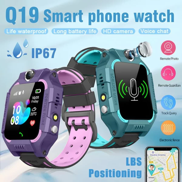 New Kids 4G Smart Watch SOS LBS Tracker Location For Children SmartWatch Camera IP67 Waterproof Learning Toy 2 Way Communication