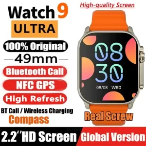 New Smart Watch 9 Ultra Gen 2 Watch Ultra IWO Watch Ultra NFC Smartwatch Series 9 Bluetooth Call 2.2 Inch Wireless Fitness Watch