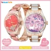 New Women 1.09 Inch Elegant Luxury Ladies Smart Watch BT Call Female Safety Period Heart Rate Music Play Smartwatch PK B80 H1 H8