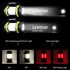 Camp Lamp LED Camping Light USB Rechargeable Flashlight Dimmable Spotlight Work Light Waterproof Searchlight Emergency Torch - Image 4