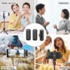 Ulanzi J12 Portable Wireless 20M Lavalier Microphone Transmitter and Receiver Clip Lable Audio Video Mic with Type-C Lightning - Image 6