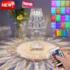 Italy Kartell Ins Table Lamp, Crystal Rechargeable LED Lamp, Coffee Bar Desk Lamp,