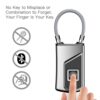 Rechargeable Smart Lock Keyless Fingerprint Lock IP66 Waterproof Anti-Theft Security Padlock Door Luggage Case Lock - Image 5