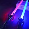 2pcs Toy Laser Sword Red and Blue Double Sword Retractable Two In One Lightsaber Jedi Cosplay Weapon Boy Toy Children Gift - Image 2