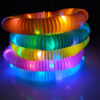 DIY Luminous Pop Tubes Led Fluorescent Color Retractable Plastic Tube Kids Sensory Toys Adults Child Stress Relieve Squeeze Toy - Image 2