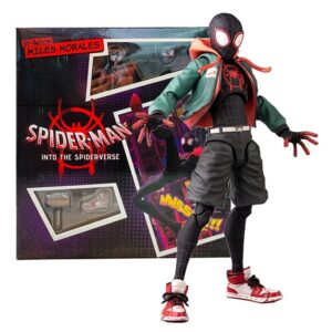 Sentinel Marvel Sv Action Miles Morales Figure Spiderman Model Spider-Man Into the Spider Verse Peter Miles Figurine Anime Toys