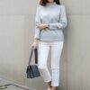 Solid White Jeans Women Straight Leg Fashion Cozy Soft y2k Streetwear Boyfriend Denim pants white Jeans for Women clothing 2022 - Image 4