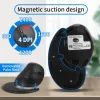 Delux M618Plus RGB Ergonomic Vertical Mouse 6 Buttons 4000 DPI Optical Computer Mouse With Removable Palm Rest For PC Laptop - Image 3