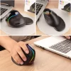 Delux M618Plus RGB Ergonomic Vertical Mouse 6 Buttons 4000 DPI Optical Computer Mouse With Removable Palm Rest For PC Laptop - Image 5