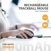 Ergonomic Vertical Wireless Trackball Mouse for Compute Laptop PC Office Rechargeable RGB Rollerball Mice with 3 Adjustable DPI - Image 5