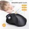 Ergonomic Vertical Wireless Trackball Mouse for Compute Laptop PC Office Rechargeable RGB Rollerball Mice with 3 Adjustable DPI - Image 6