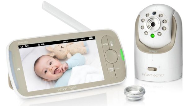 Baby Monitor with Interchangeable Lenses Baby Monitor with Night Vision 5-Inch Screen Baby Monitor