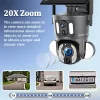 LS VISION 8MP Dual Screen Solar Security Camera 20X Zoom 4G/WiFi PTZ Monitor PIR Detection Auto Tracking Outdoor Camera Ubox - Image 2
