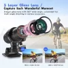 Outdoor Action Camera Mountain Bike Motorcycle Helmet Camera Mini Camera Sport DV Video Recorder Action Cam with Gun Mount - Image 4