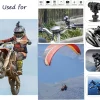 Outdoor Action Camera Mountain Bike Motorcycle Helmet Camera Mini Camera Sport DV Video Recorder Action Cam with Gun Mount - Image 2